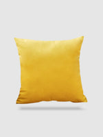 housse de coussin velours 40x40 - Jaune