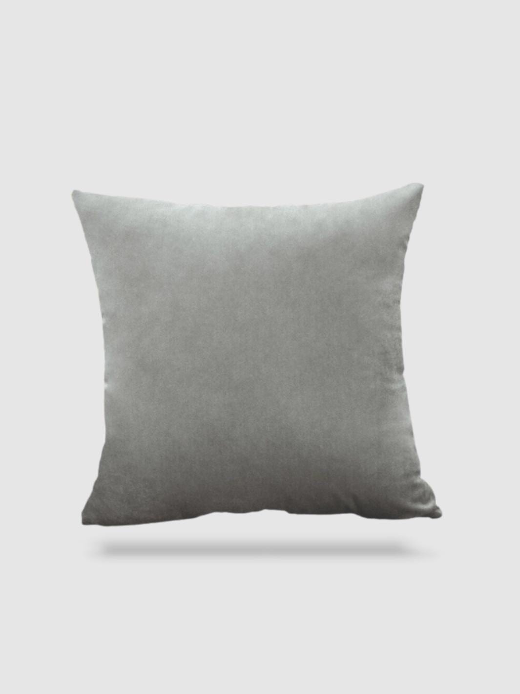 housse de coussin velours 45x45 - Gris