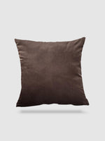 housse de coussin velours 45x45 - Marron
