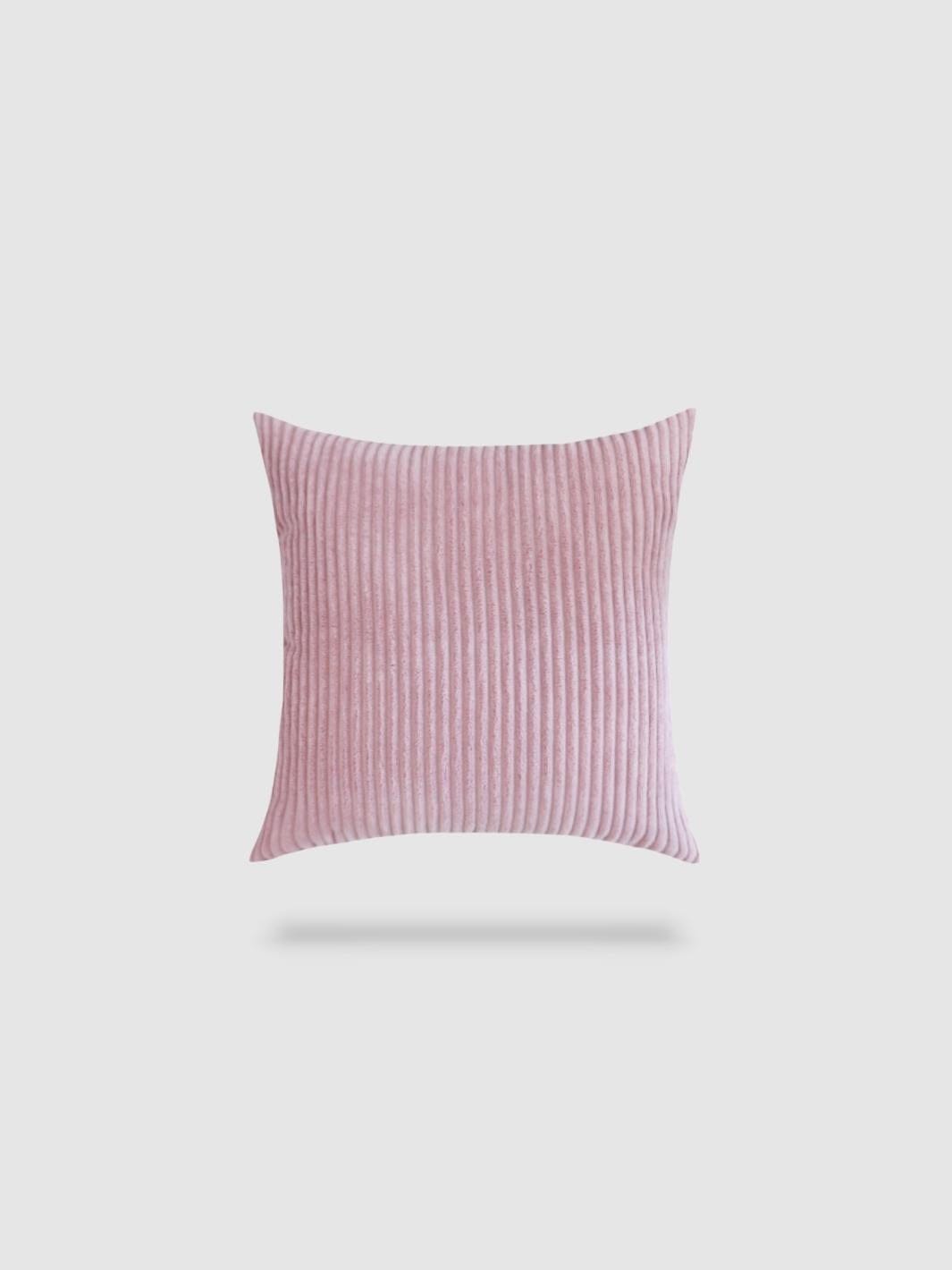 housse de coussin en velours côtelé 45x45 - Rose