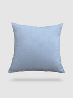 housse de coussin en Coton de lin 50x50 - Bleu clair