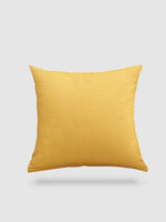 housse de coussin en Coton de lin 50x50 - Jaune