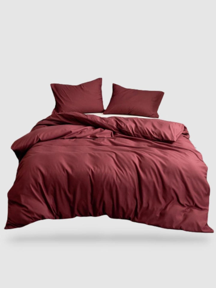microfibre housse de couette Rouge