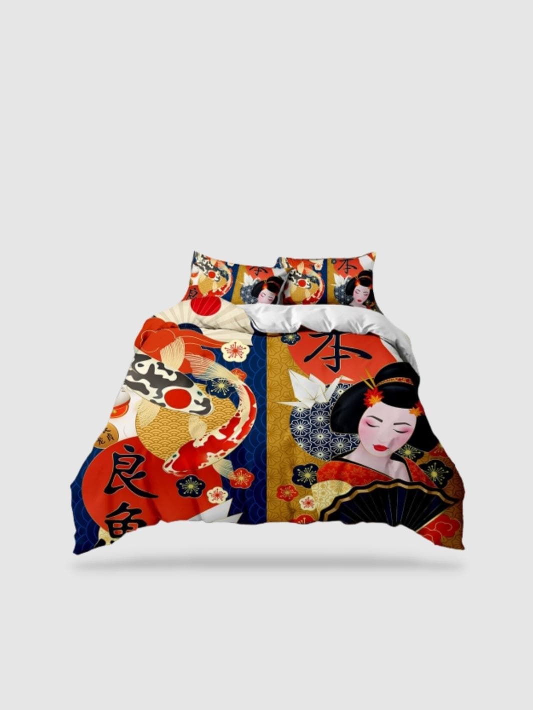 Parure de lit motif japonais 210x210 - Motif 10
