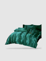 parure de lit en soie 160x200 Vert