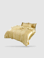 Parure de lit en soie 200x230 - Camel