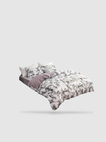 parure de lit marbre 200x200 - Blanc