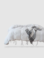 parure de lit en microfibre 260x220 - Blanc