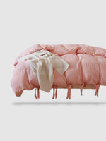 parure de lit en microfibre 260x220 - Rose