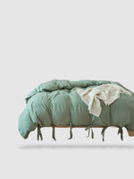 parure de lit en microfibre 260x220 - Vert