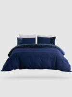 parure de lit patchwork 135x200 - Bleu