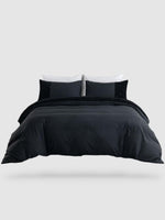 parure de lit patchwork 260x220 - Noir