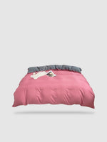 housse de couette tibétaine 160x210 - Rose/gris