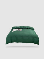 housse de couette tibétaine 220x220 - Vert