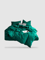 housse de couette unie 220x240 - Vert